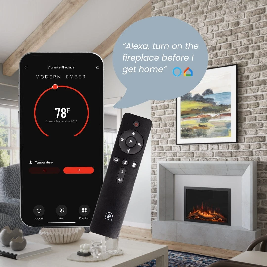 Modern Ember 30-in Highmark Traditional Built-In Electric Fireplace - Image 8