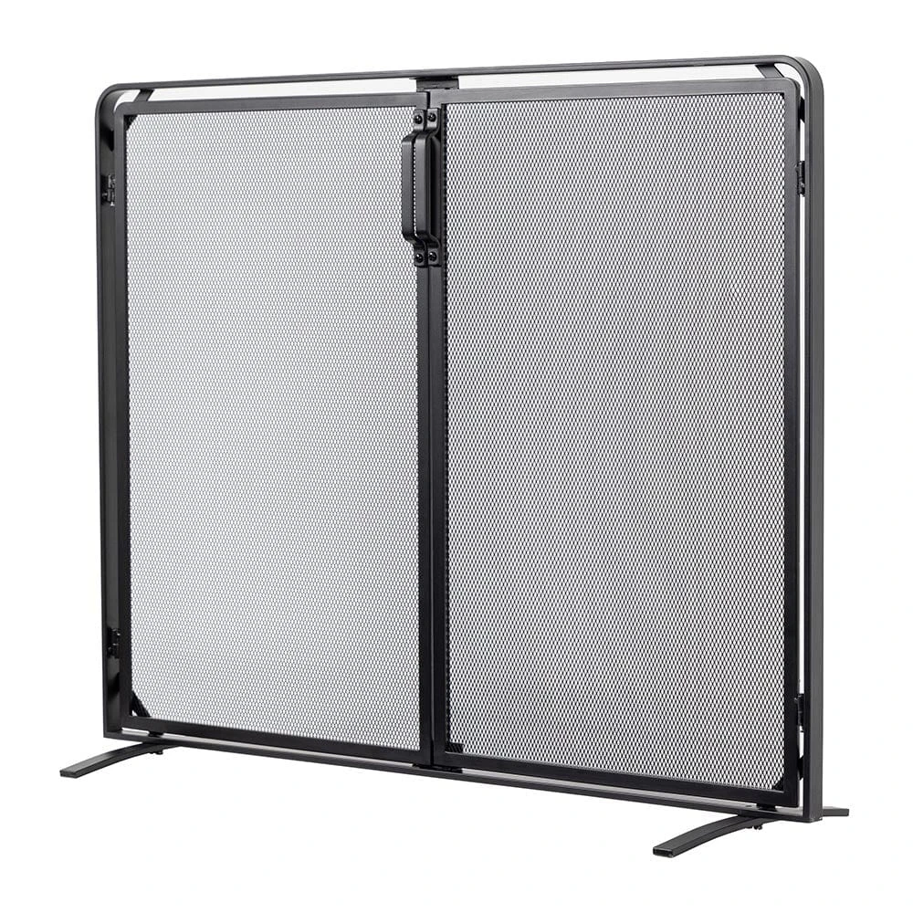 Modern Ember Aalto Fireplace Screen In Black - Image 2