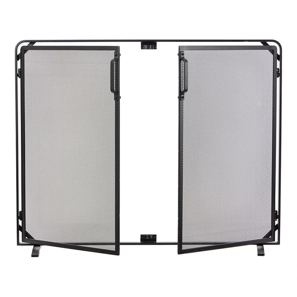 Modern Ember Aalto Fireplace Screen In Black - Image 5