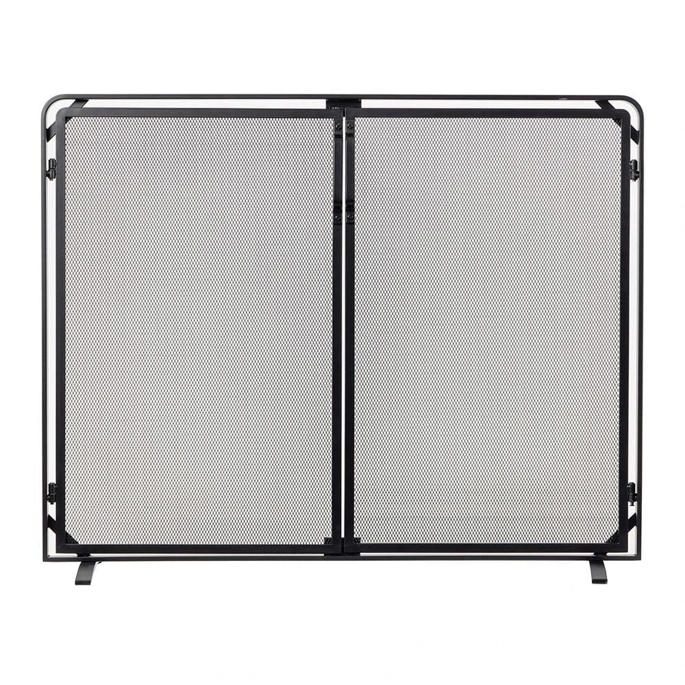 Modern Ember Aalto Fireplace Screen In Black