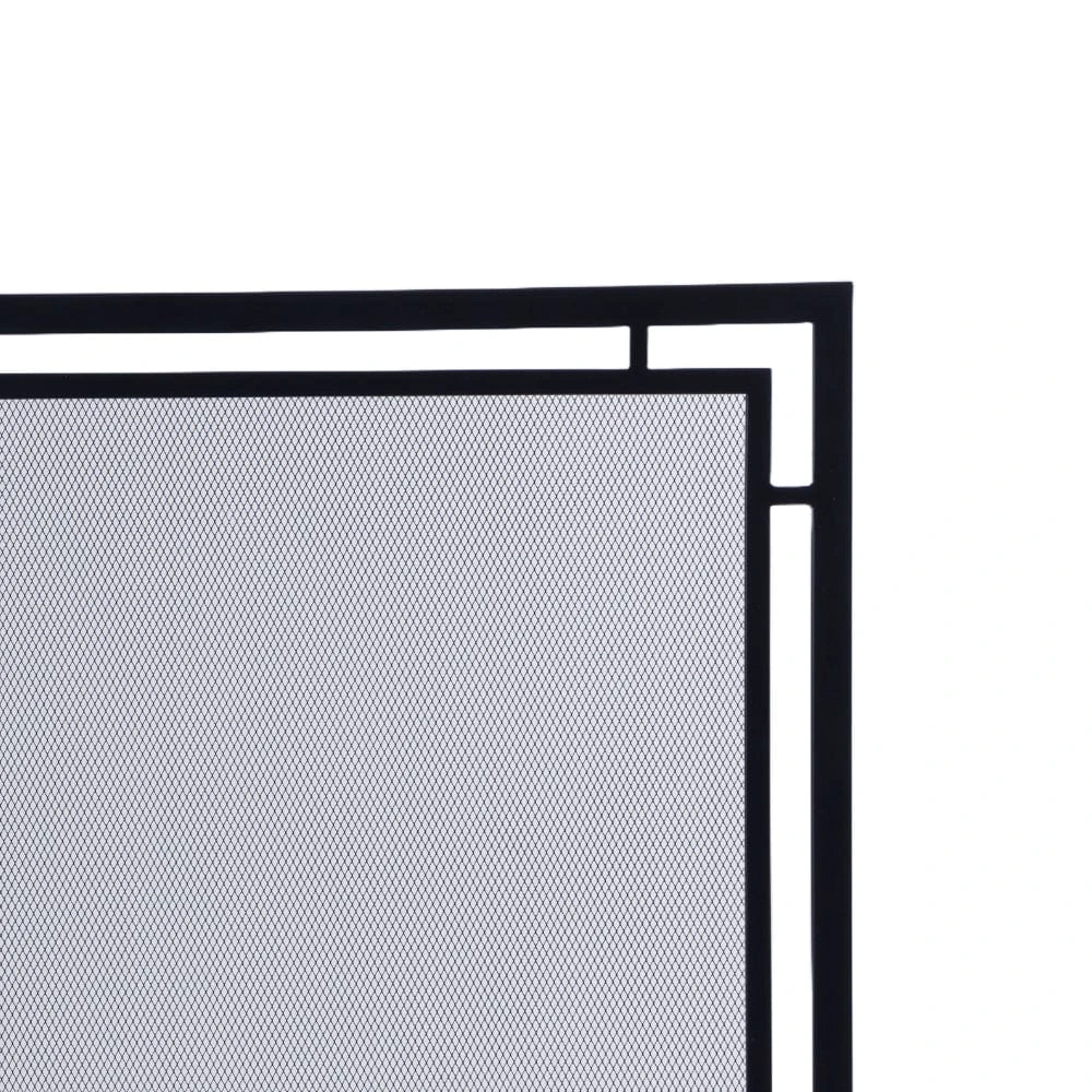 Gatsby Single Panel Fireplace Screen In Black - Image 5