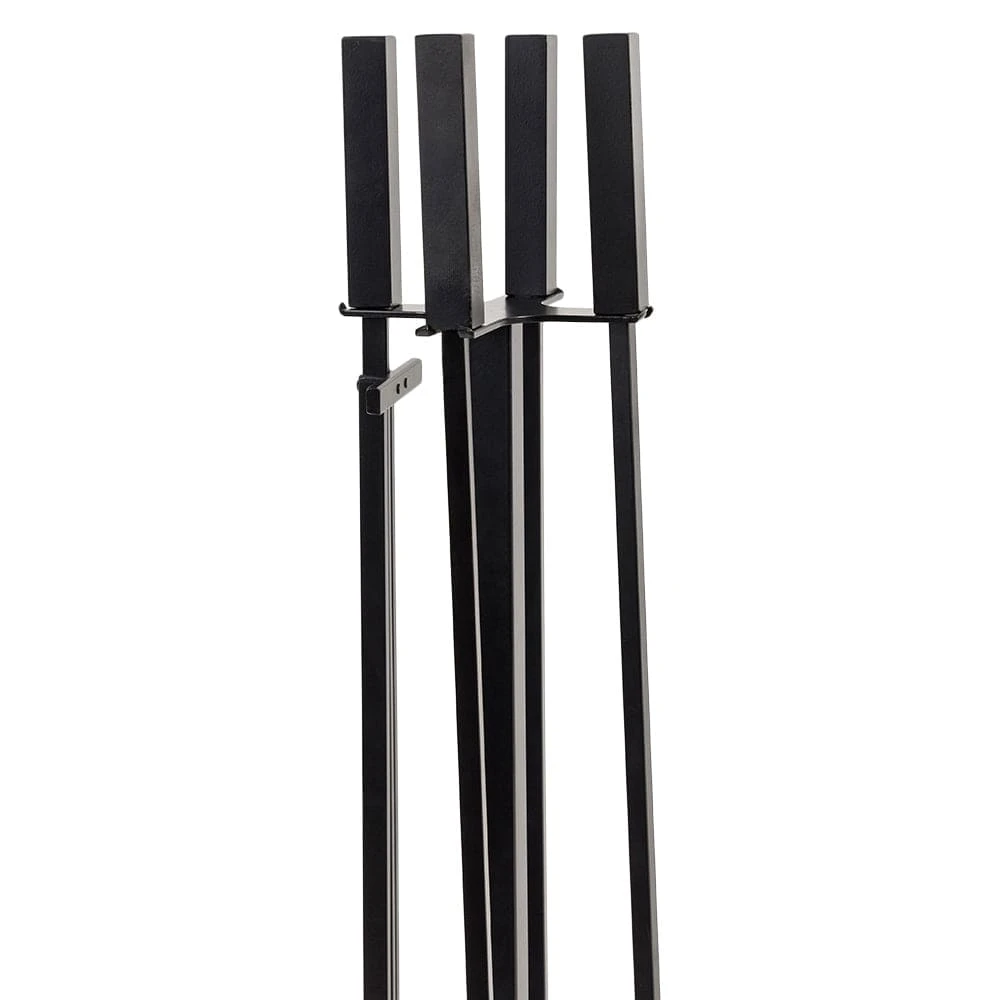 Modern Ember Harriet 5 Piece Fireplace Tool Set In Black - Image 5