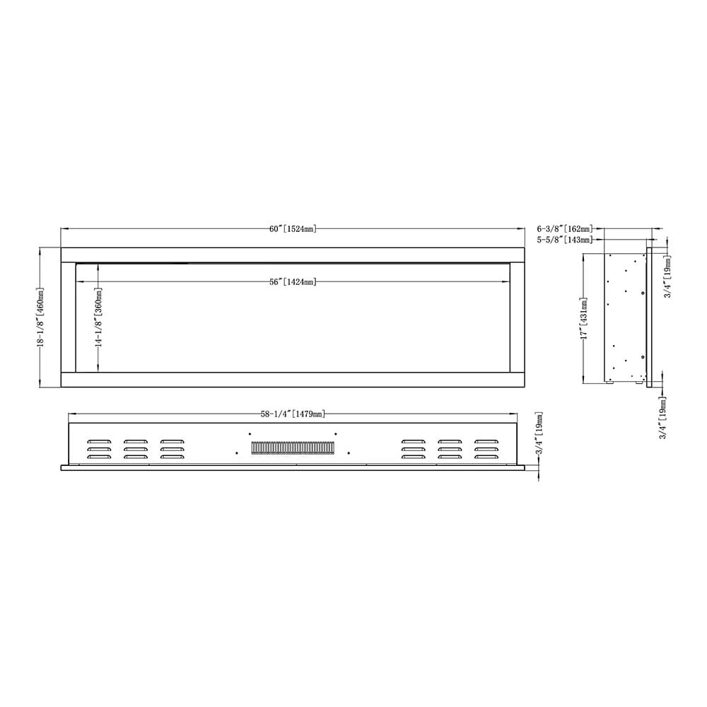 Modern Ember 60-In Highmark Smart Linear Electric Fireplace - Image 4