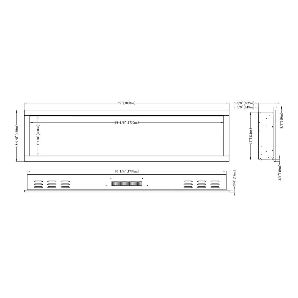 Modern Ember 72-In Highmark Smart Linear Electric Fireplace - Image 19