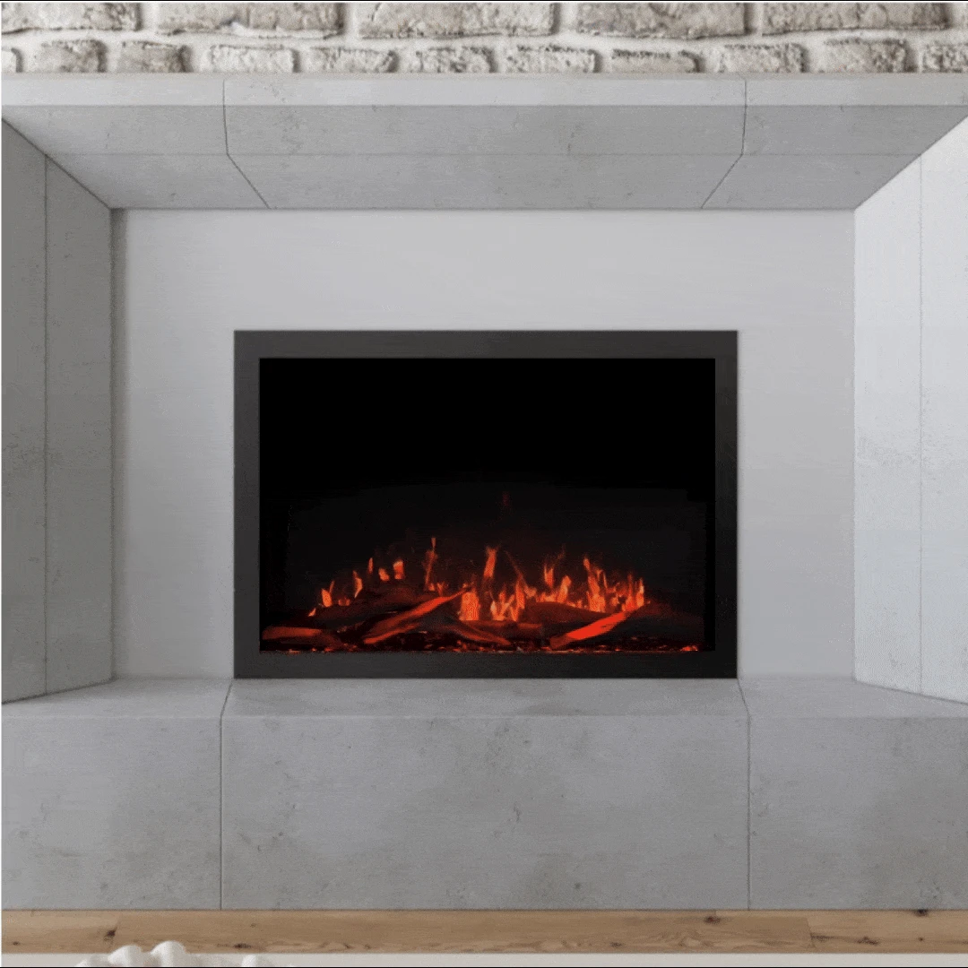 Modern Ember 30-in Highmark Traditional Built-In Electric Fireplace - Image 2