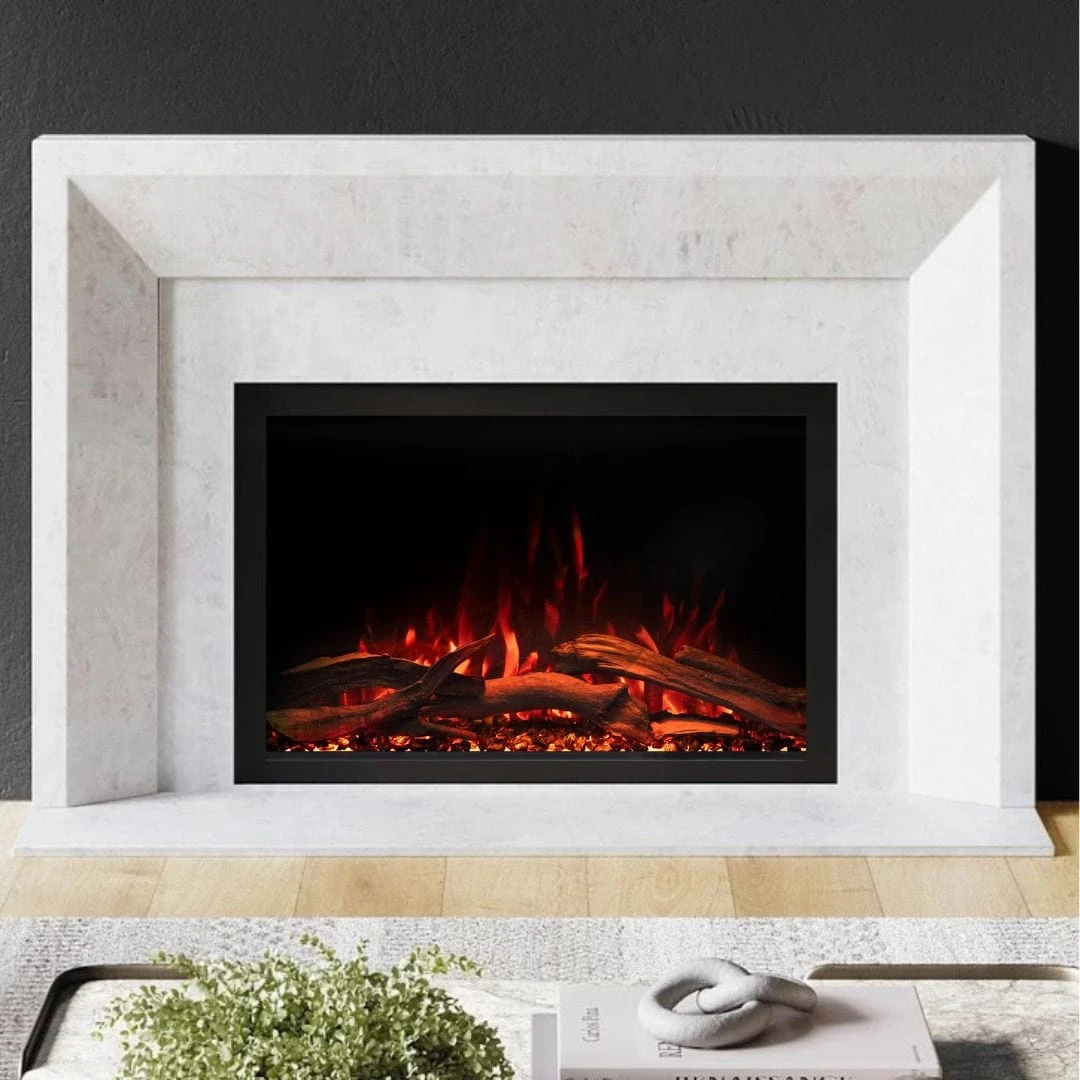 Modern Ember 33-in Highmark Traditional Built-In Electric Fireplace