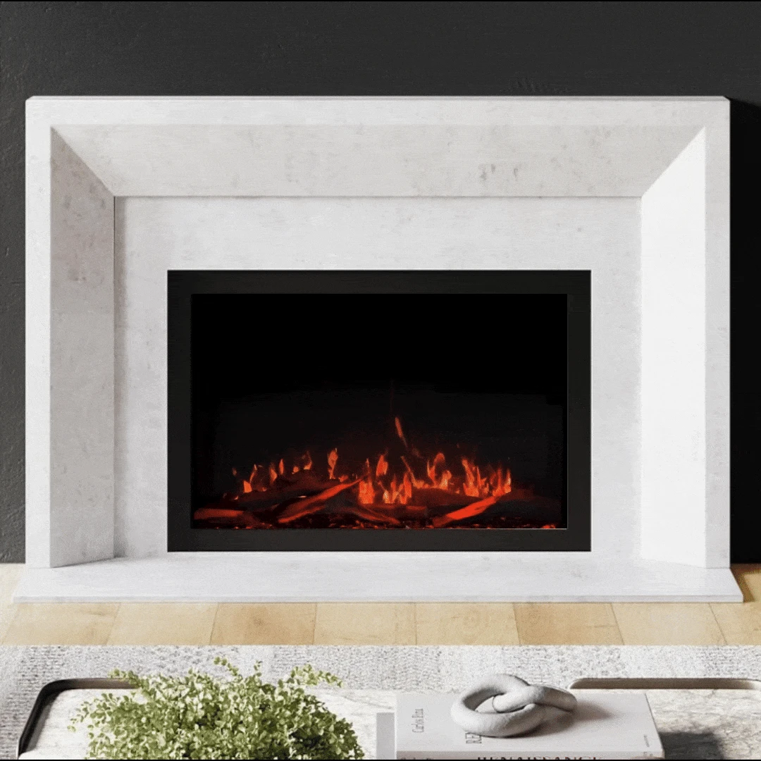 Modern Ember 33-in Highmark Traditional Built-In Electric Fireplace - Image 2