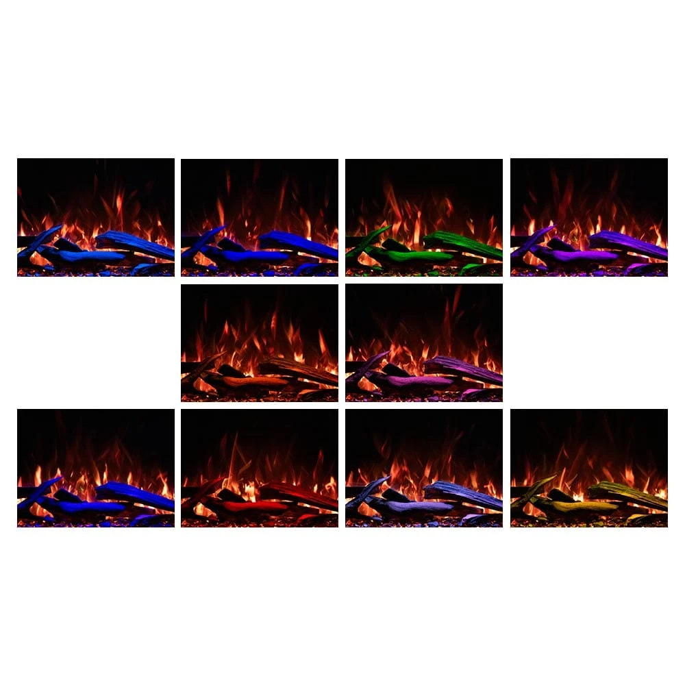 Modern Ember Sabrina Venetian Electric Fireplace Mantel Package - Image 6