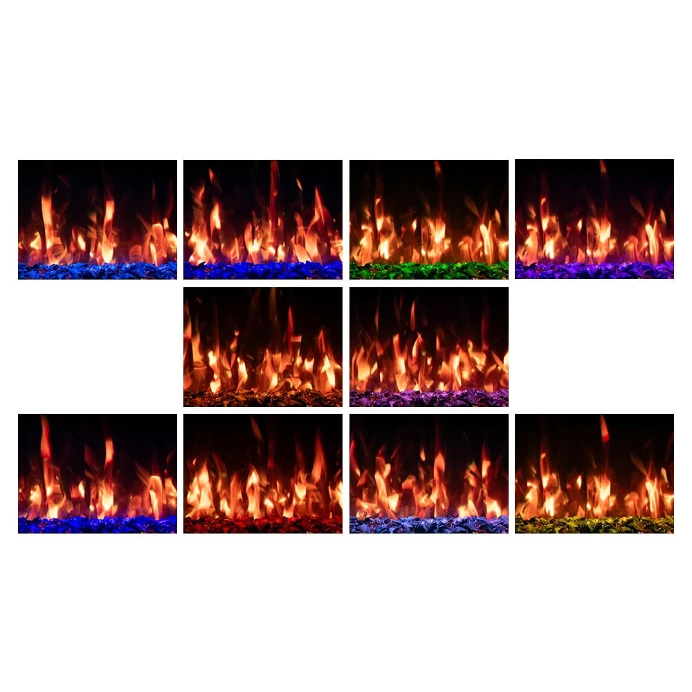 Modern Ember Sabrina Venetian Electric Fireplace Mantel Package - Image 5