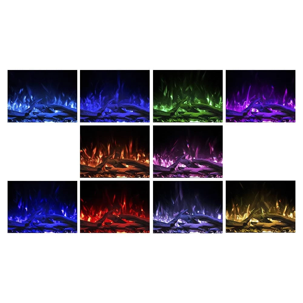 Modern Ember Sabrina Venetian Electric Fireplace Mantel Package - Image 4