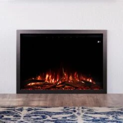 Modern Ember 44-in Highmark Traditional Built-In Electric Fireplace