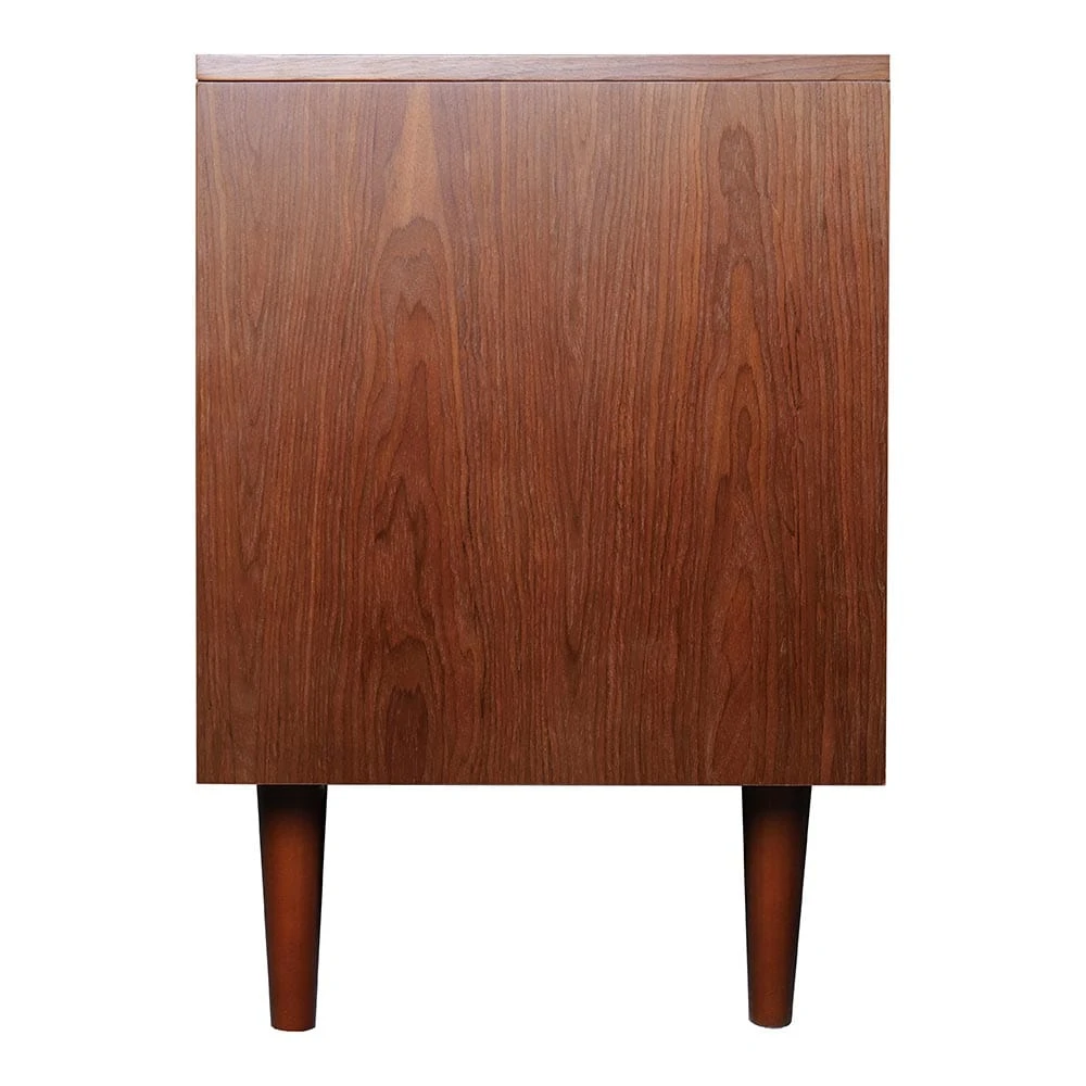 Marcel 74-in Smart Walnut Electric Fireplace TV Stand - Image 6