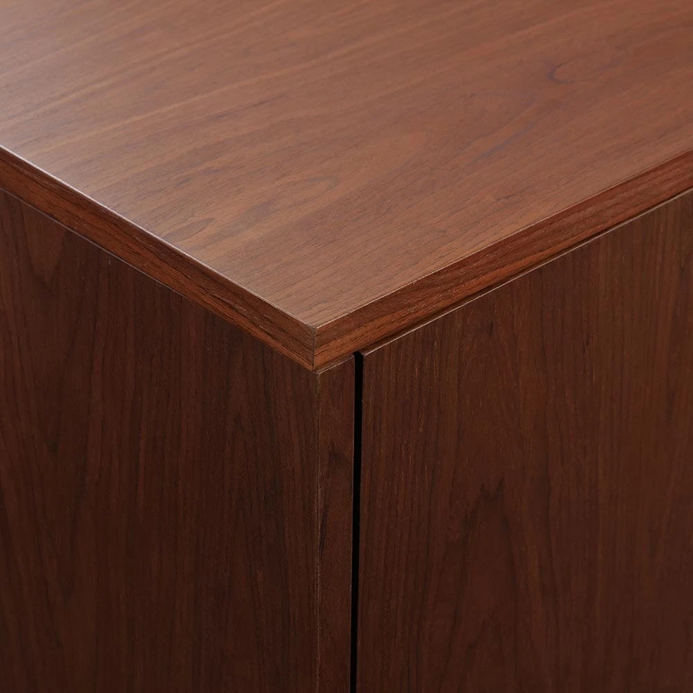 Marcel 74-in Smart Walnut Electric Fireplace TV Stand - Image 9