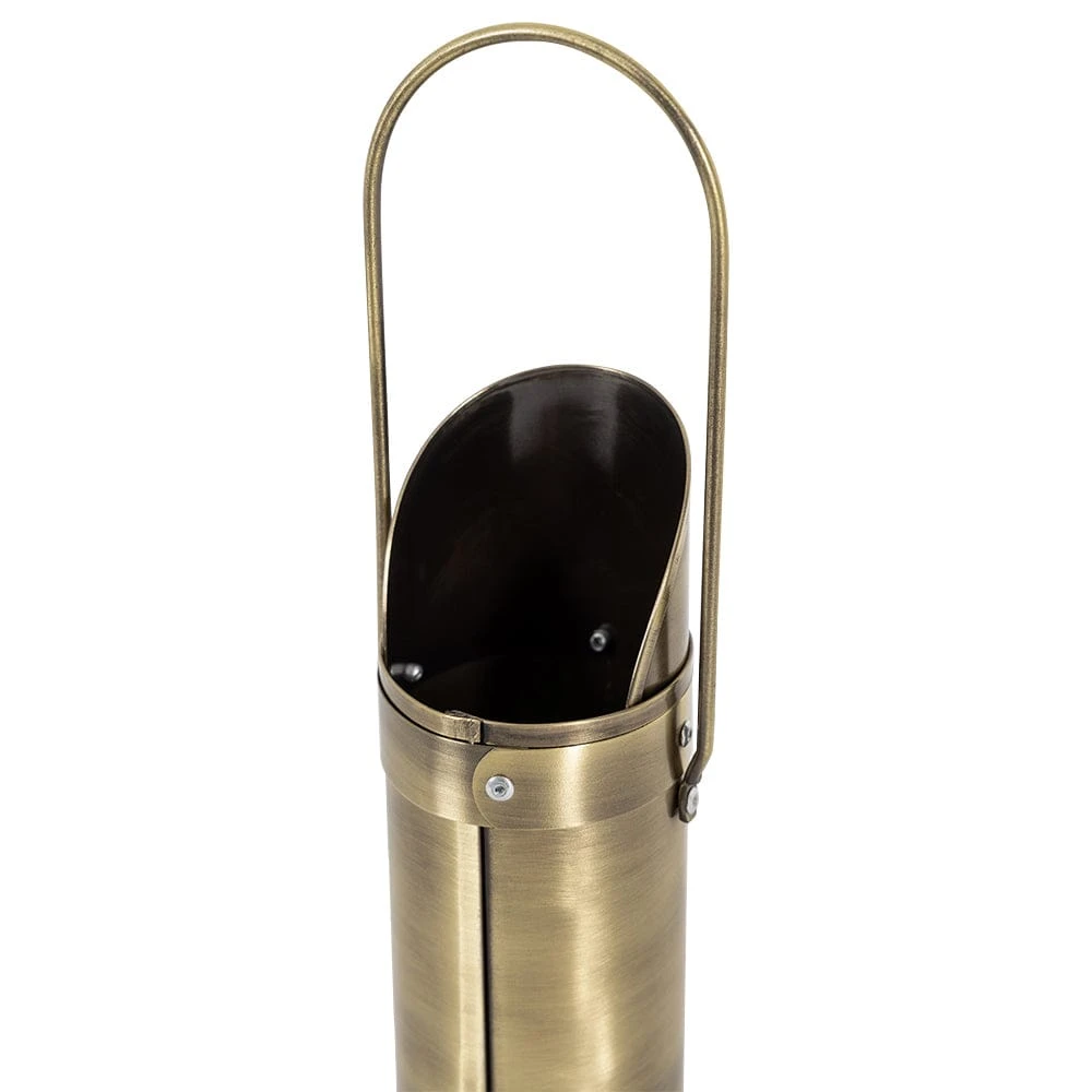 Modern Ember Match Stick Holder In Aged Brass - Image 6