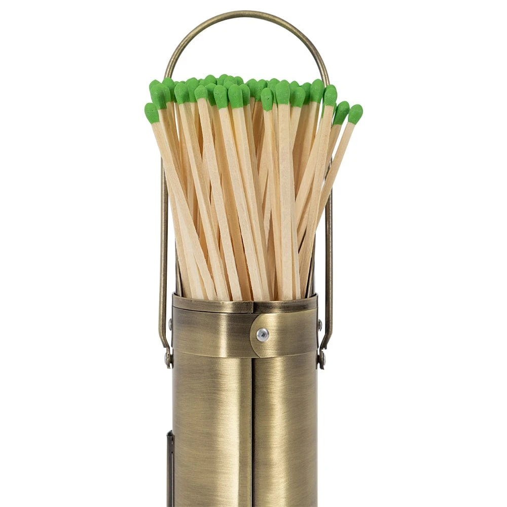 Modern Ember Match Stick Holder In Aged Brass - Image 7