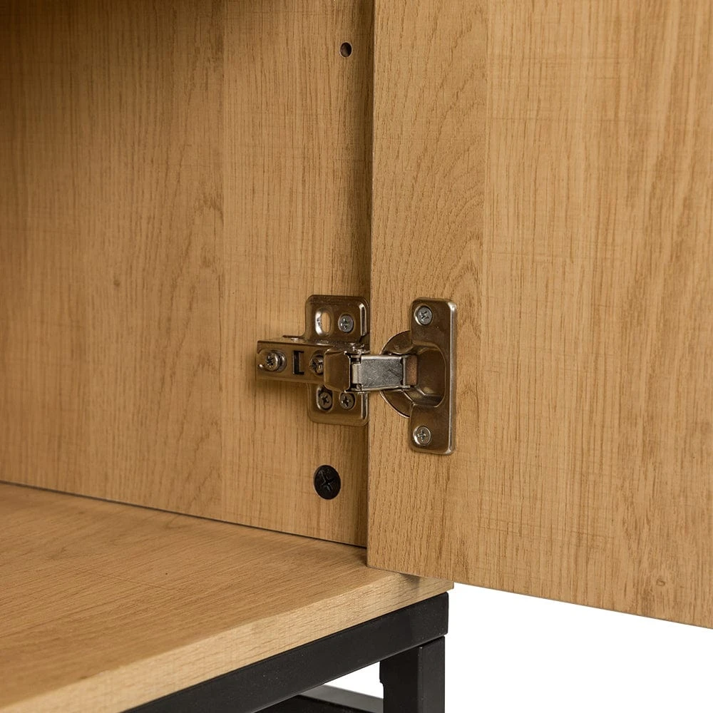 Rochester 56-in White Oak Electric Fireplace TV Stand - Image 9