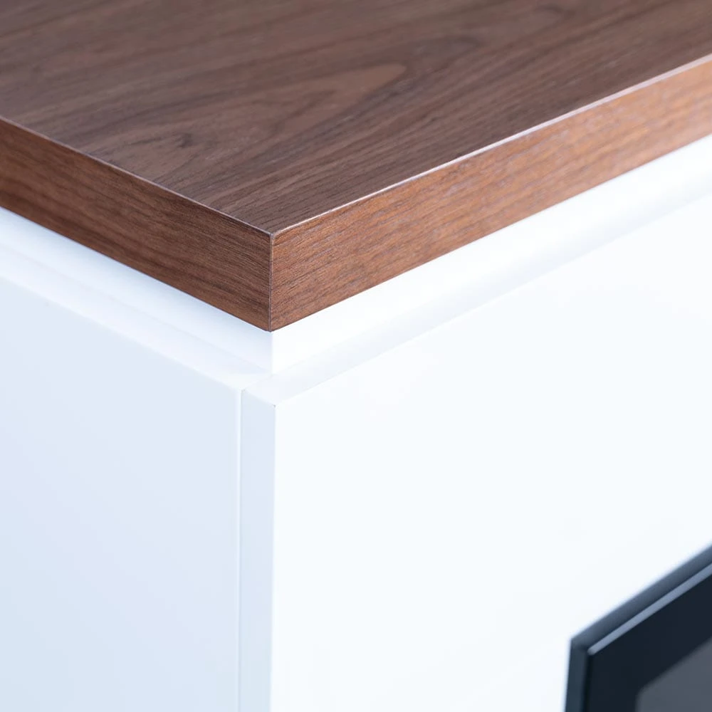 Modern Ember Sabrina Venetian Electric Fireplace Mantel Package - Image 10