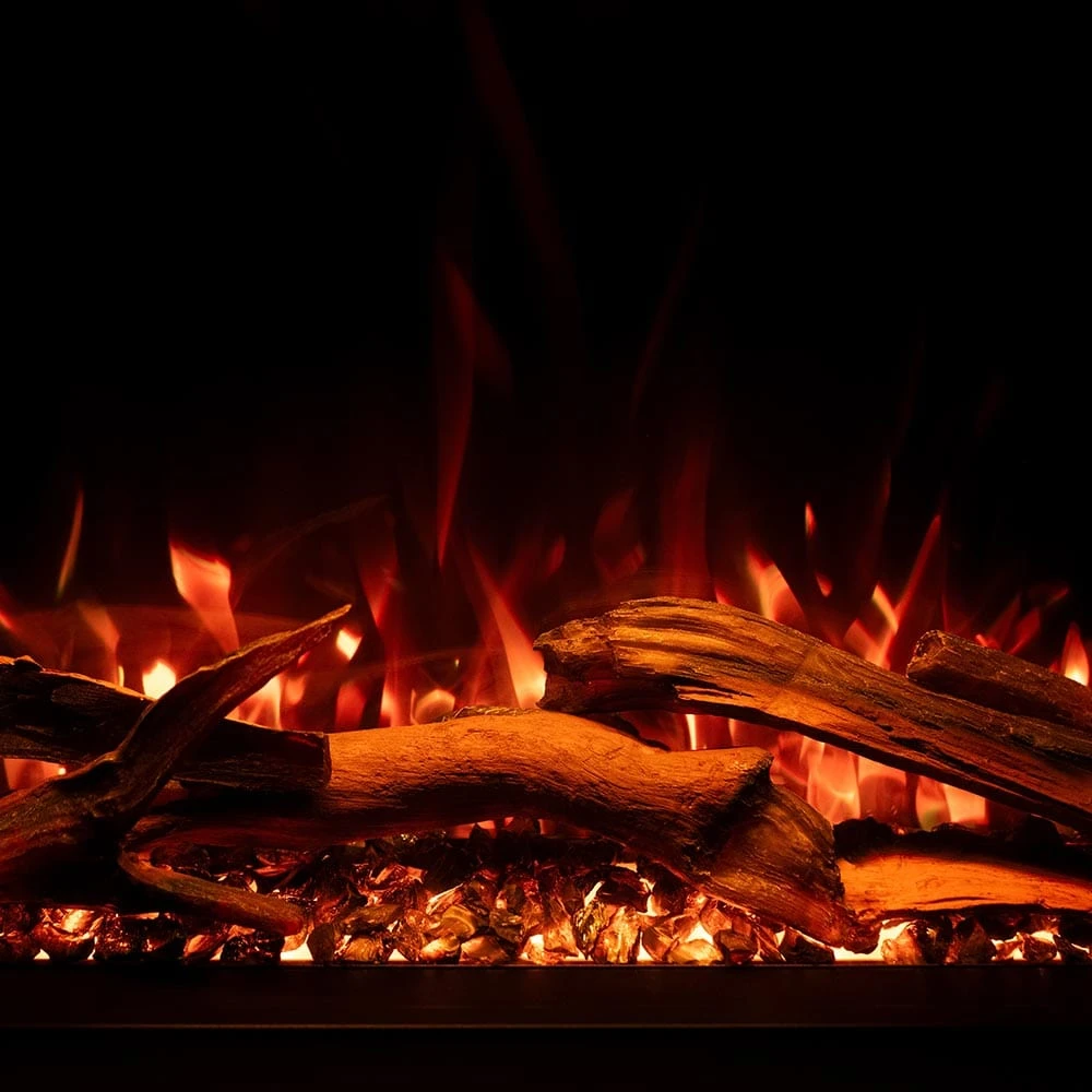 Modern Ember Sabrina Venetian Electric Fireplace Mantel Package - Image 12