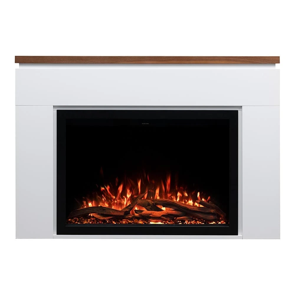 Modern Ember Sabrina Venetian Electric Fireplace Mantel Package - Image 8