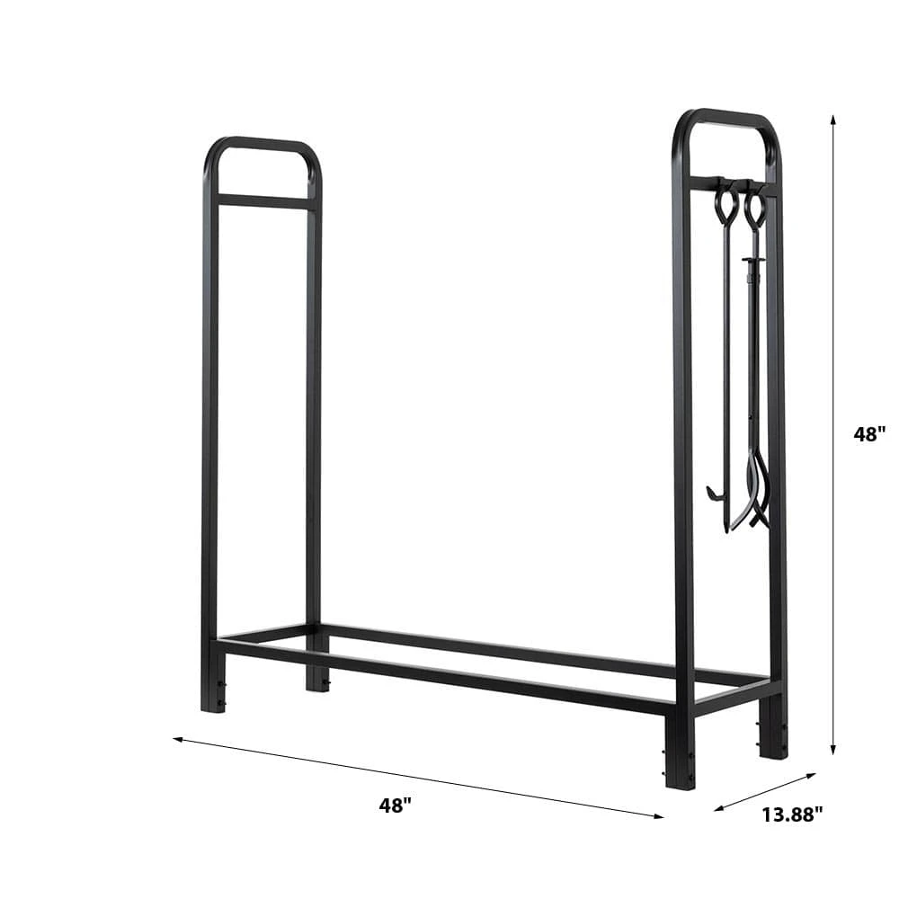 Modern Ember Sierra Mills 48-in Log Rack With Cover - Image 3