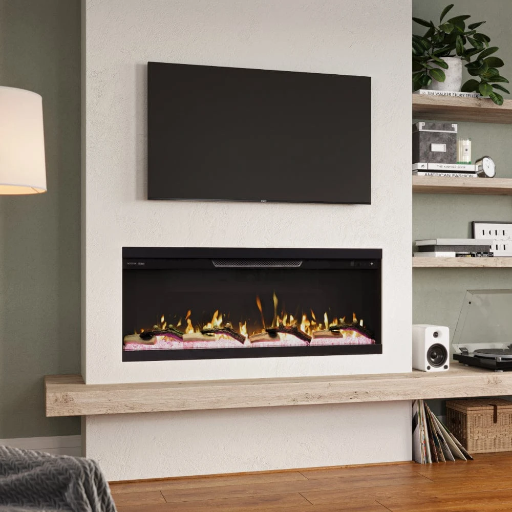 Modern Ember Aerus Skyline 50-in Multi-Sided Smart Electric Fireplace - Image 13