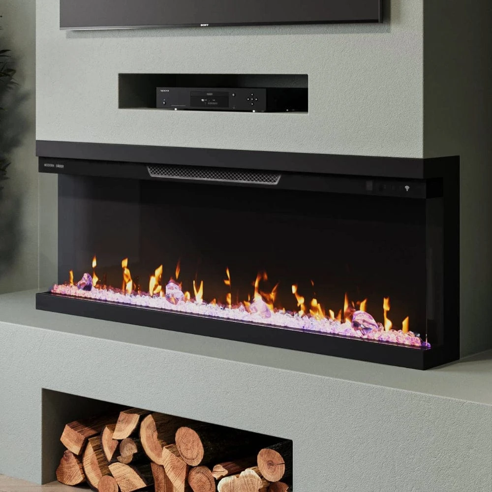 Modern Ember Aerus Skyline 50-in Multi-Sided Smart Electric Fireplace