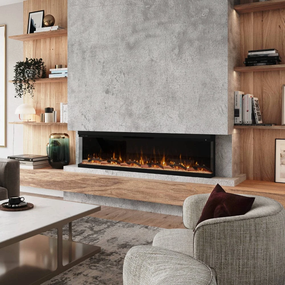 Modern Ember Aerus Skyline 72-in Multi-Sided Smart Electric Fireplace - Image 2