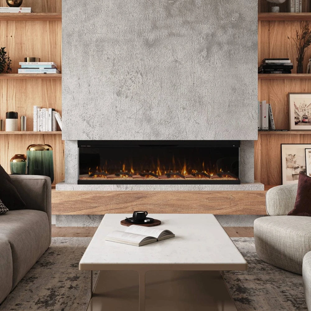 Modern Ember Aerus Skyline 72-in Multi-Sided Smart Electric Fireplace - Image 14