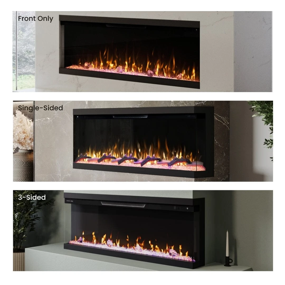 Modern Ember Aerus Skyline 72-in Multi-Sided Smart Electric Fireplace - Image 3
