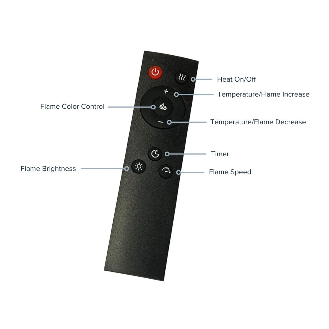 Modern Ember Uptown 28-In Smart Electric Fireplace Insert & Trim Kit - EF-TL-28 & TRIM-28 - Image 11