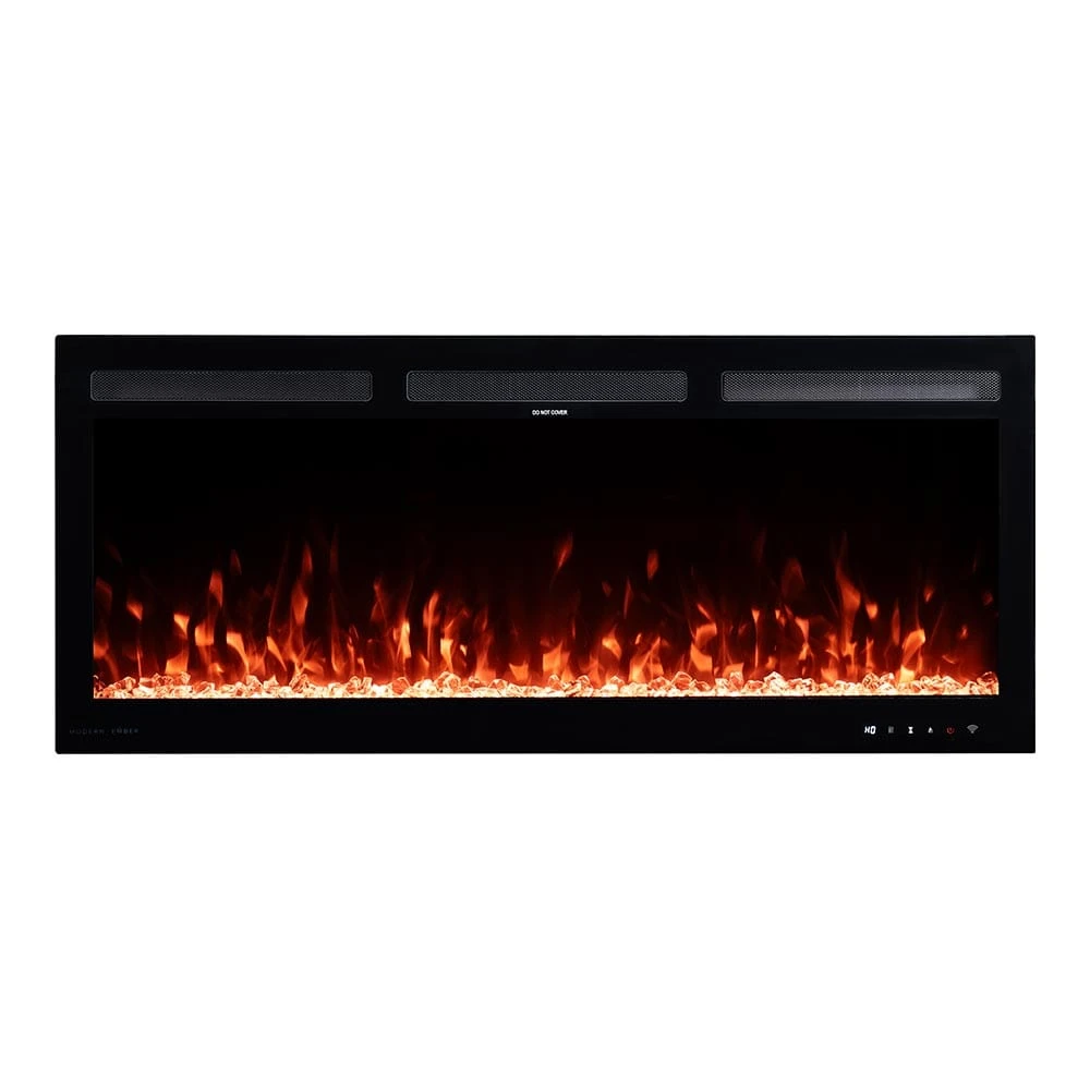 Modern Ember 42 In. Vibrance Built-In Smart Wi-Fi Enabled Linear Electric Fireplace With Remote Control And Adjustable Flame - Image 3