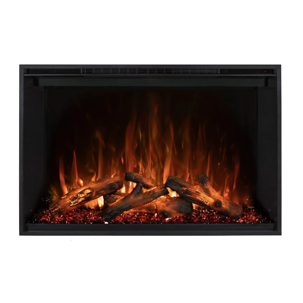 Modern Flames 42 In. Redstone LED Wifi Built-In Electric Fireplace With Multi-Function Remote Control And Adjustable Flames - Image 2