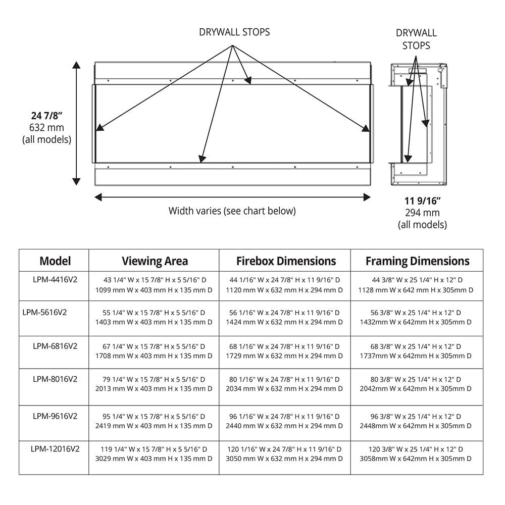 Modern Flames 56-in Landscape Pro MultiView Built-In Electric Fireplace - Image 8