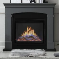 Modern Flames 26-in Orion Traditional Electric Fireplace & Large Surround Trim