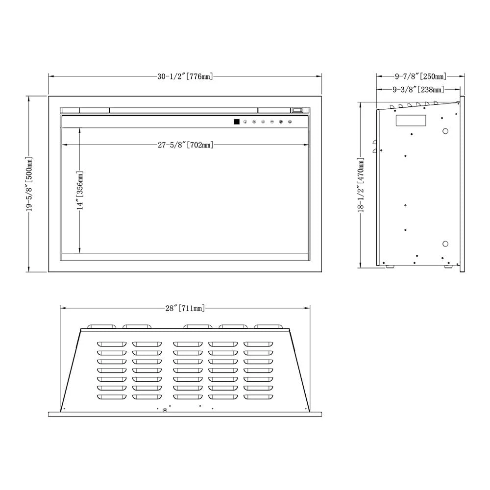 Modern Flames 30-in Orion Traditional Electric Fireplace - Image 4