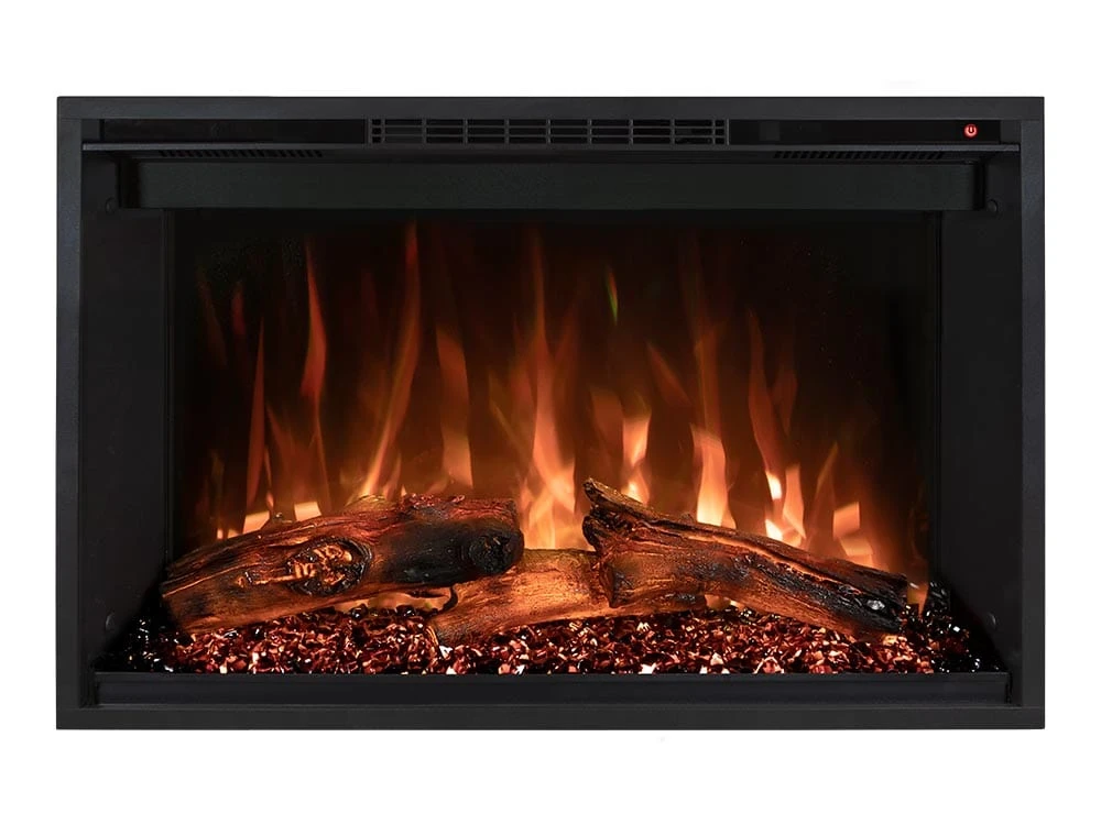 Modern Flames 30 In. Redstone LED Wifi Built-In Electric Fireplace With Multi-Function Remote Control And Adjustable Flames - Image 2
