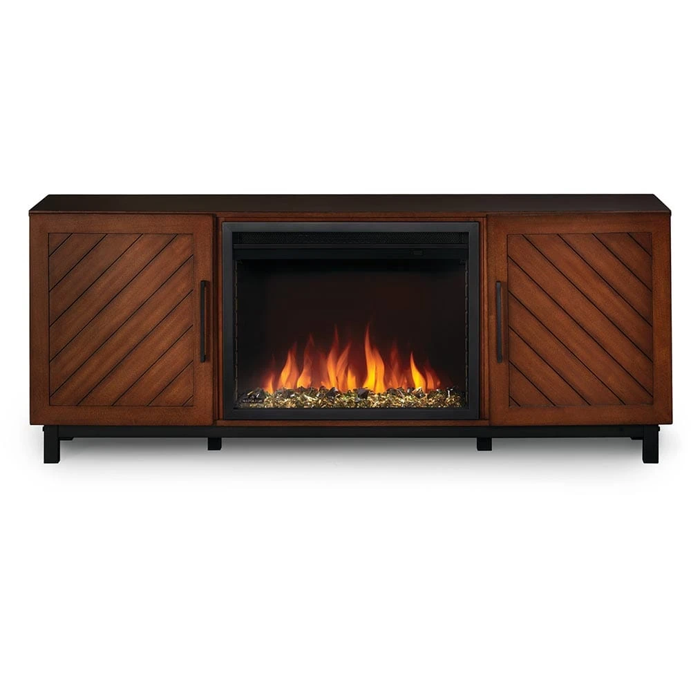 Napoleon Bella Electric Fireplace TV Stand In Walnut - Image 11