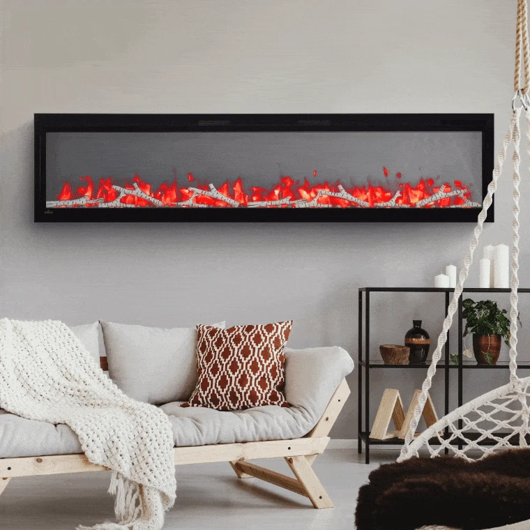 Napoleon Entice 72-in Linear Electric Fireplace - Image 2