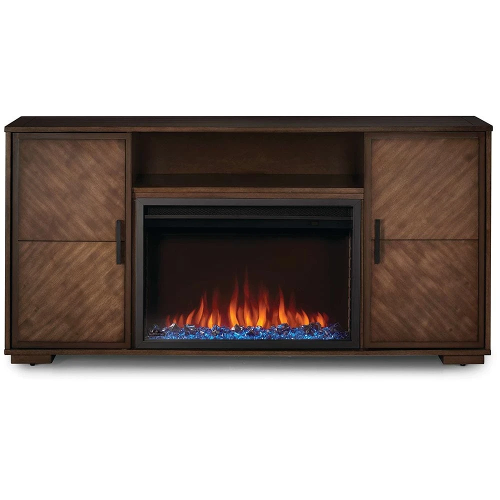 Napoleon Hayworth Electric Fireplace TV Stand In Rustic Long Board - Image 10