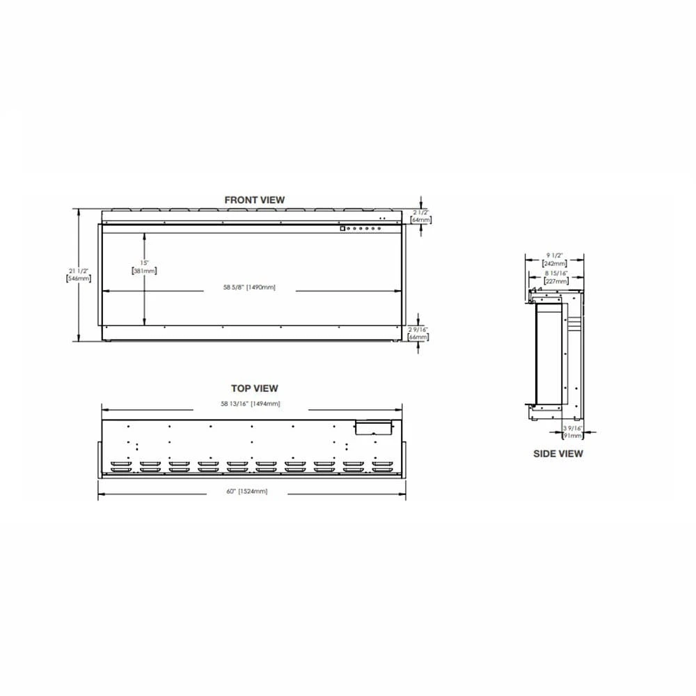 Napoleon 60-in TriVista Primus Electric Fireplace - Image 7