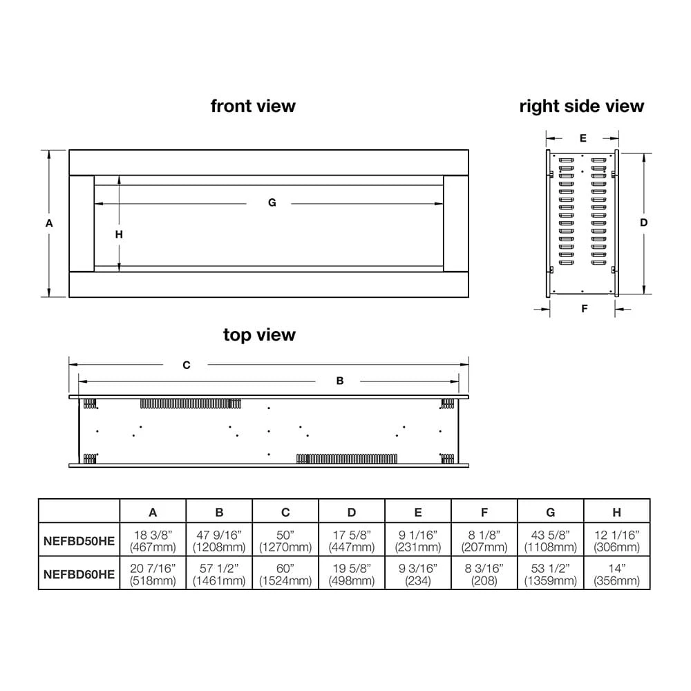 Napoleon 50-In CLEARion ELITE See-Thru Electric Fireplace - Image 7