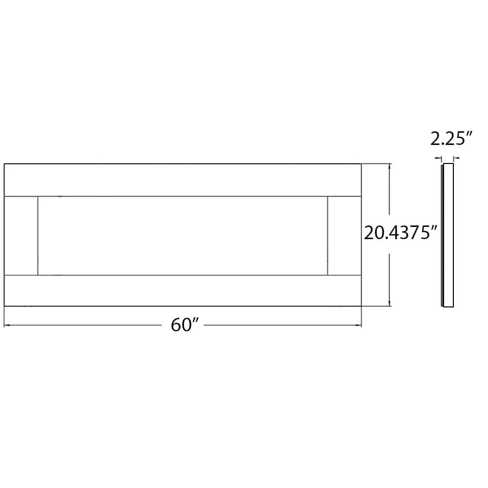 Stainless Steel Trim For Napoleon 60-in Clearion Elite Electric Fireplace - Image 3