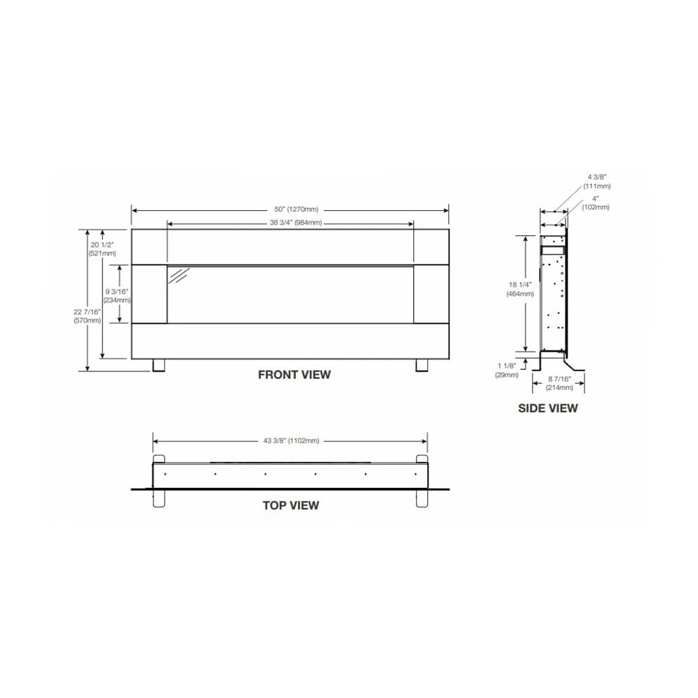 Napoleon 50-in Harsten Wall Mount Electric Fireplace With Bluetooth Speakers - Image 16