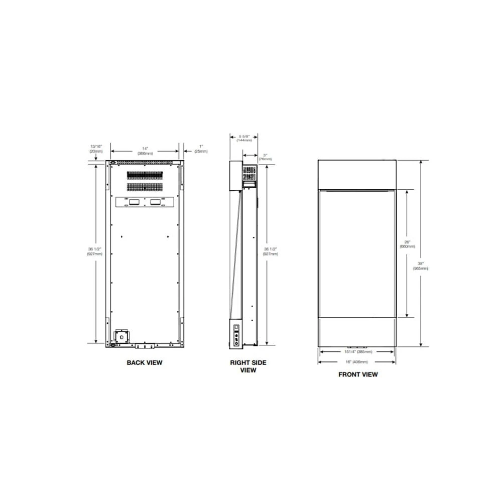Napoleon 38-In Allure Vertical Wall Mount Electric Fireplace- NEFVC38H - Image 7
