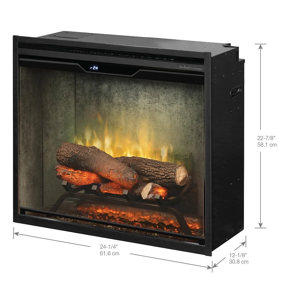 Dimplex 24-in Revillusion Weathered Concrete Firebox & 40-in Trim - Image 10