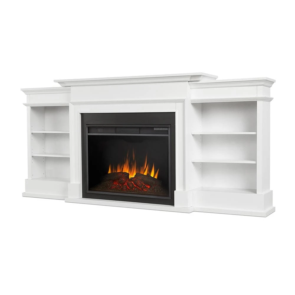 Ashton Grand Electric Fireplace TV Stand In White - Image 2