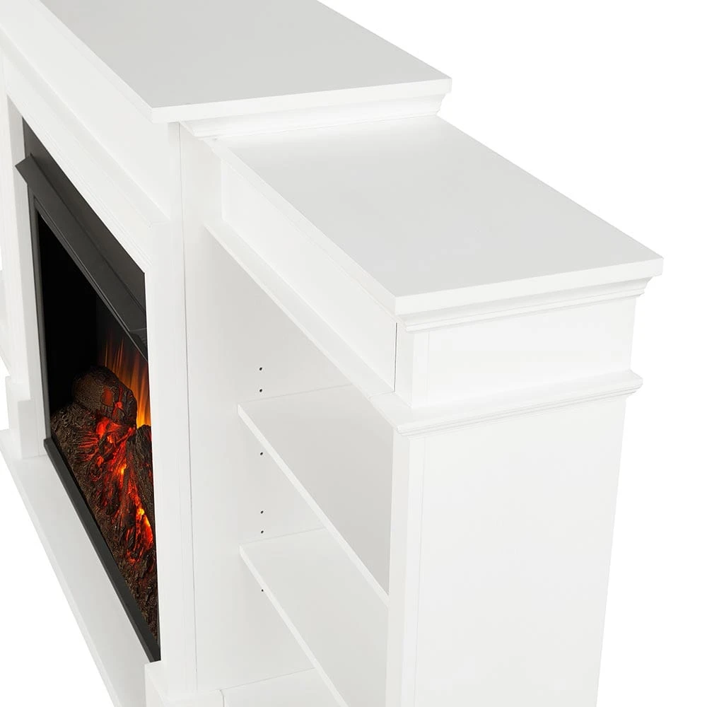 Ashton Grand Electric Fireplace TV Stand In White - Image 5