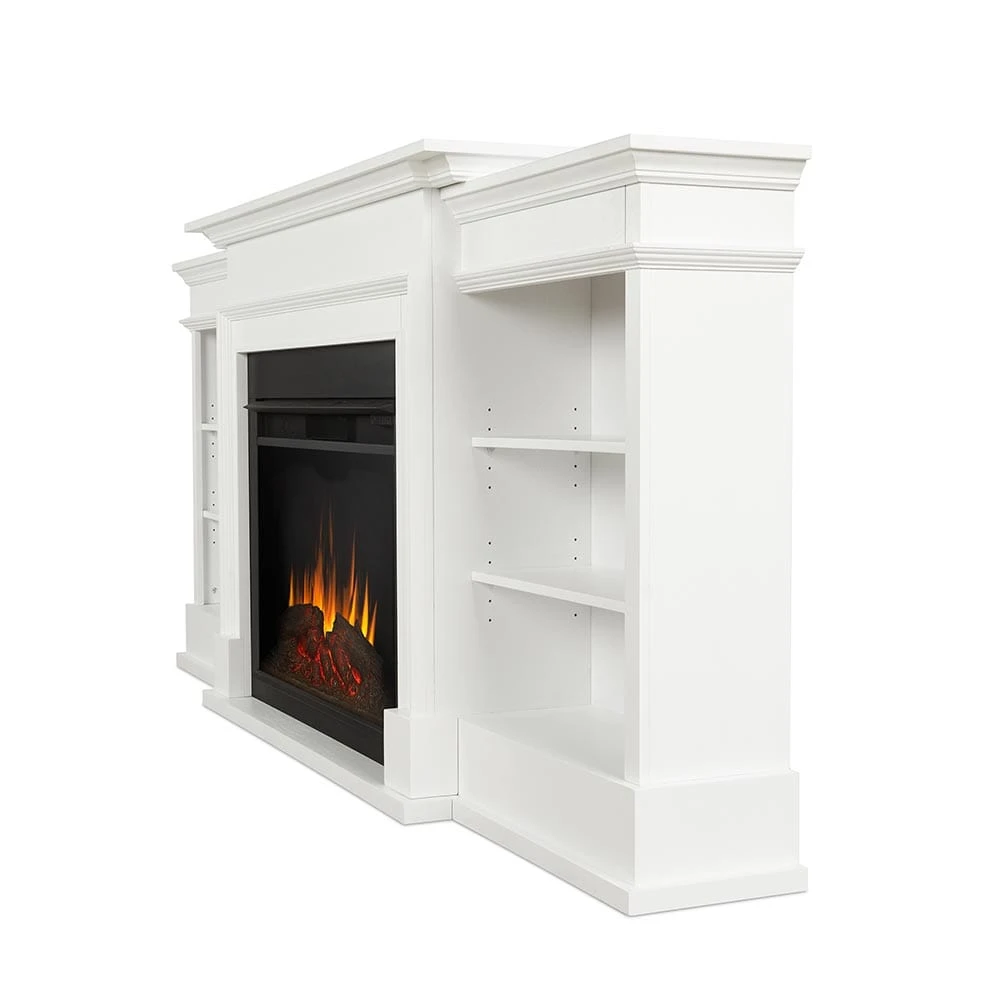 Ashton Grand Electric Fireplace TV Stand In White - Image 3