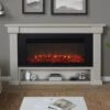 Bristow Infrared Electric Fireplace Mantel Package In Bone White