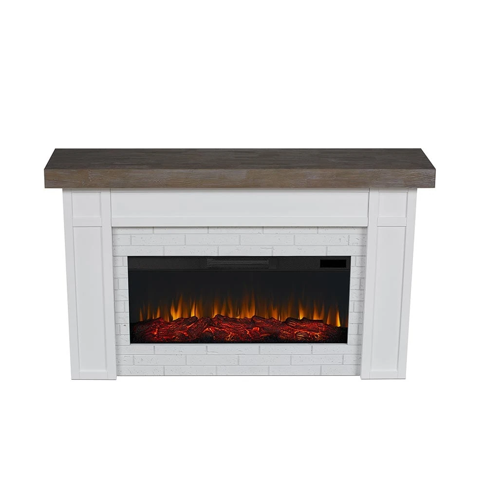 Cravenhall Infrared Electric Fireplace Mantel Package In White - Image 7